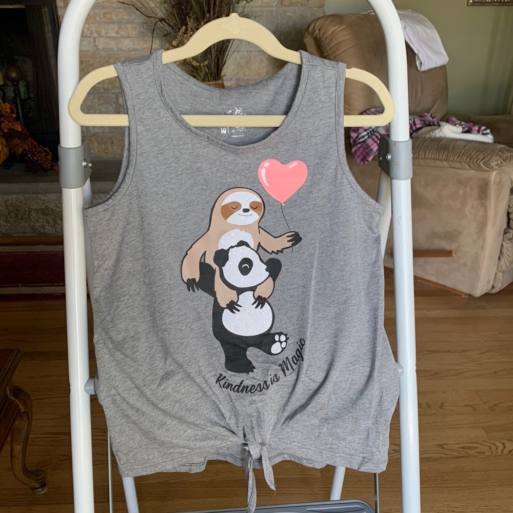 Girls Justice Tie Front Tank